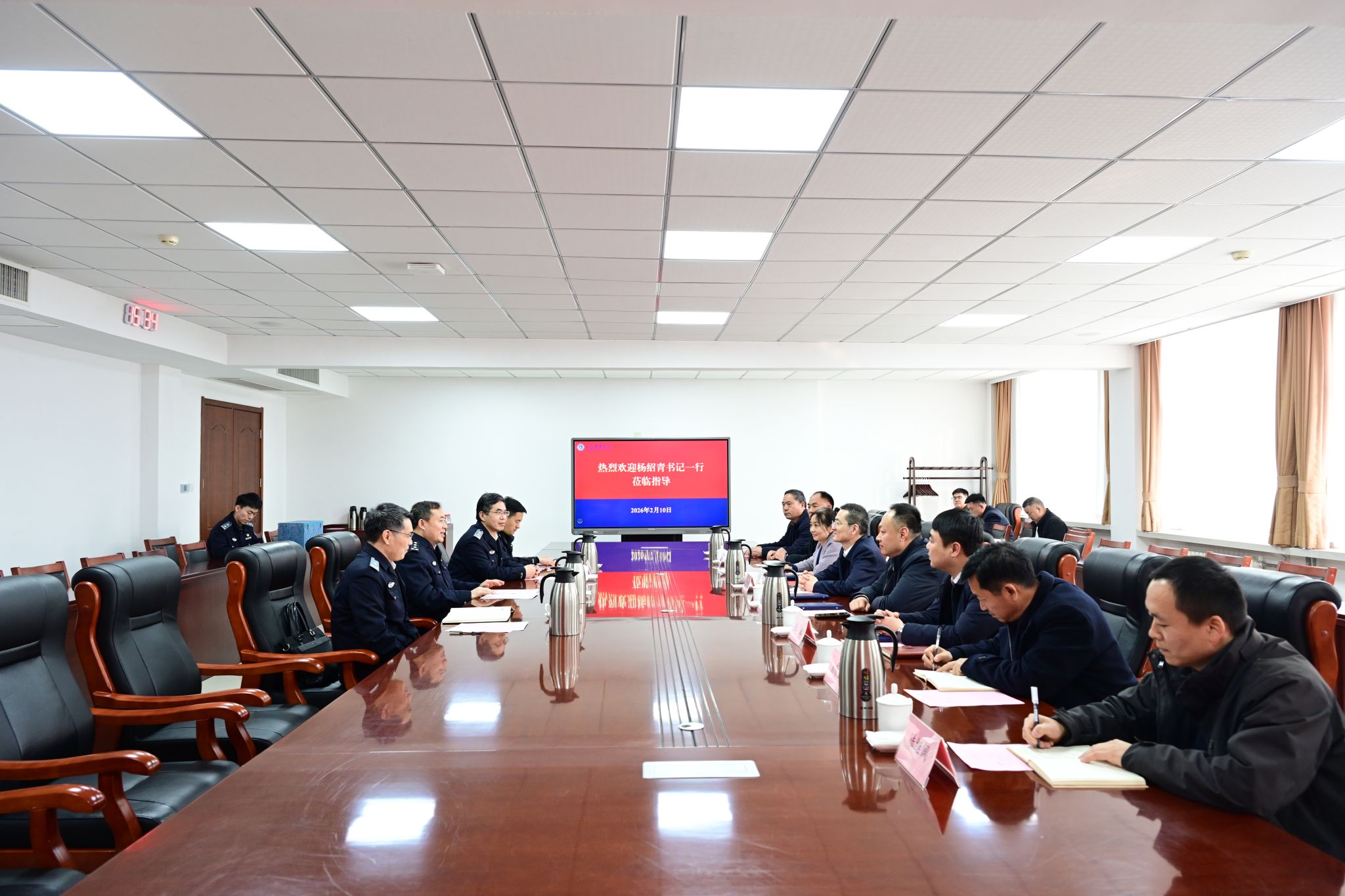 曹县县委领导到我校就省派第一书记工作进行走访座谈